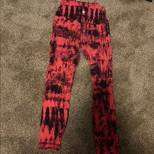 Red Game Day Aligns size 6 25” lululemon